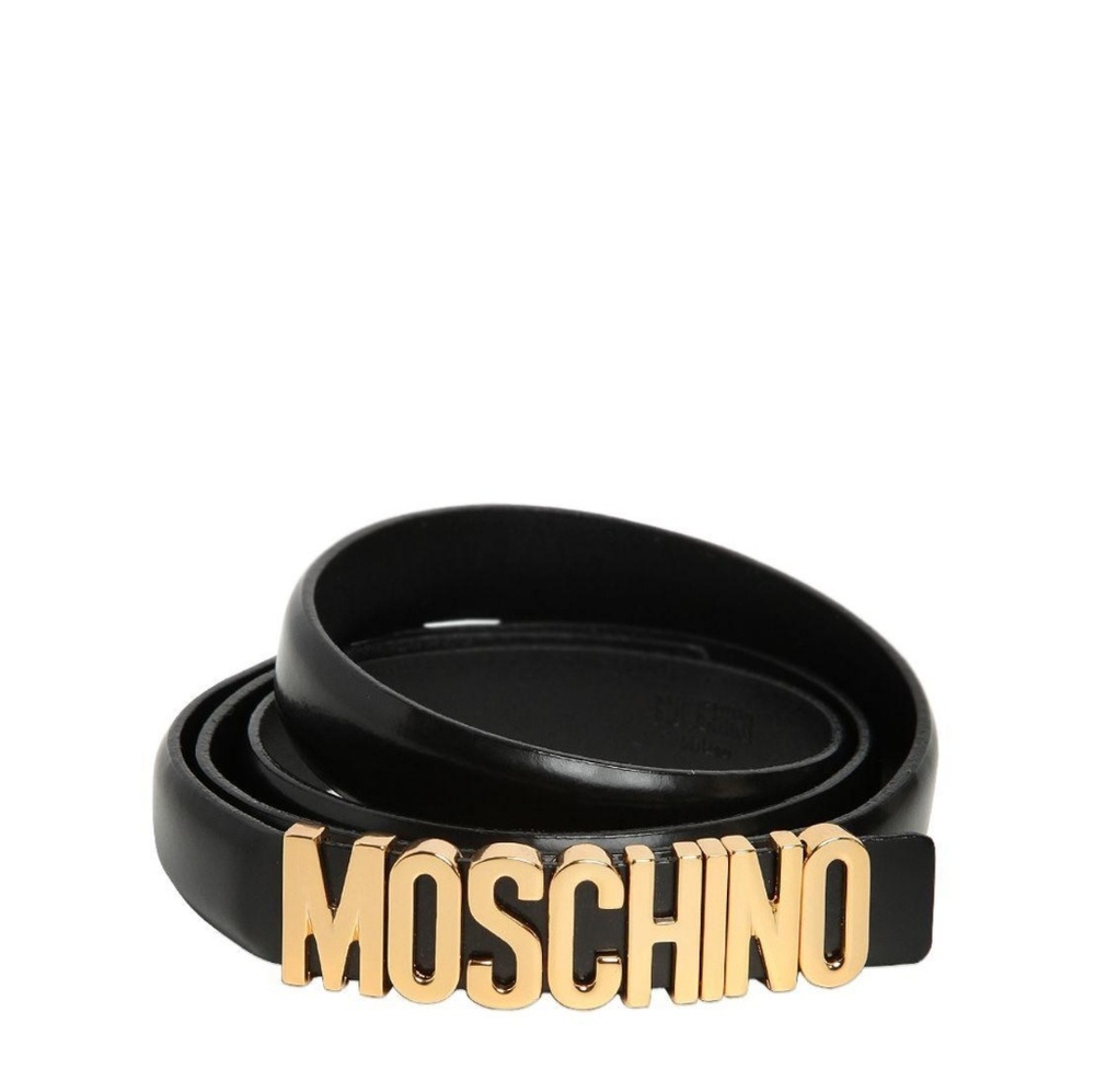 Moschino Olivia embellished patent-leather belt Sm